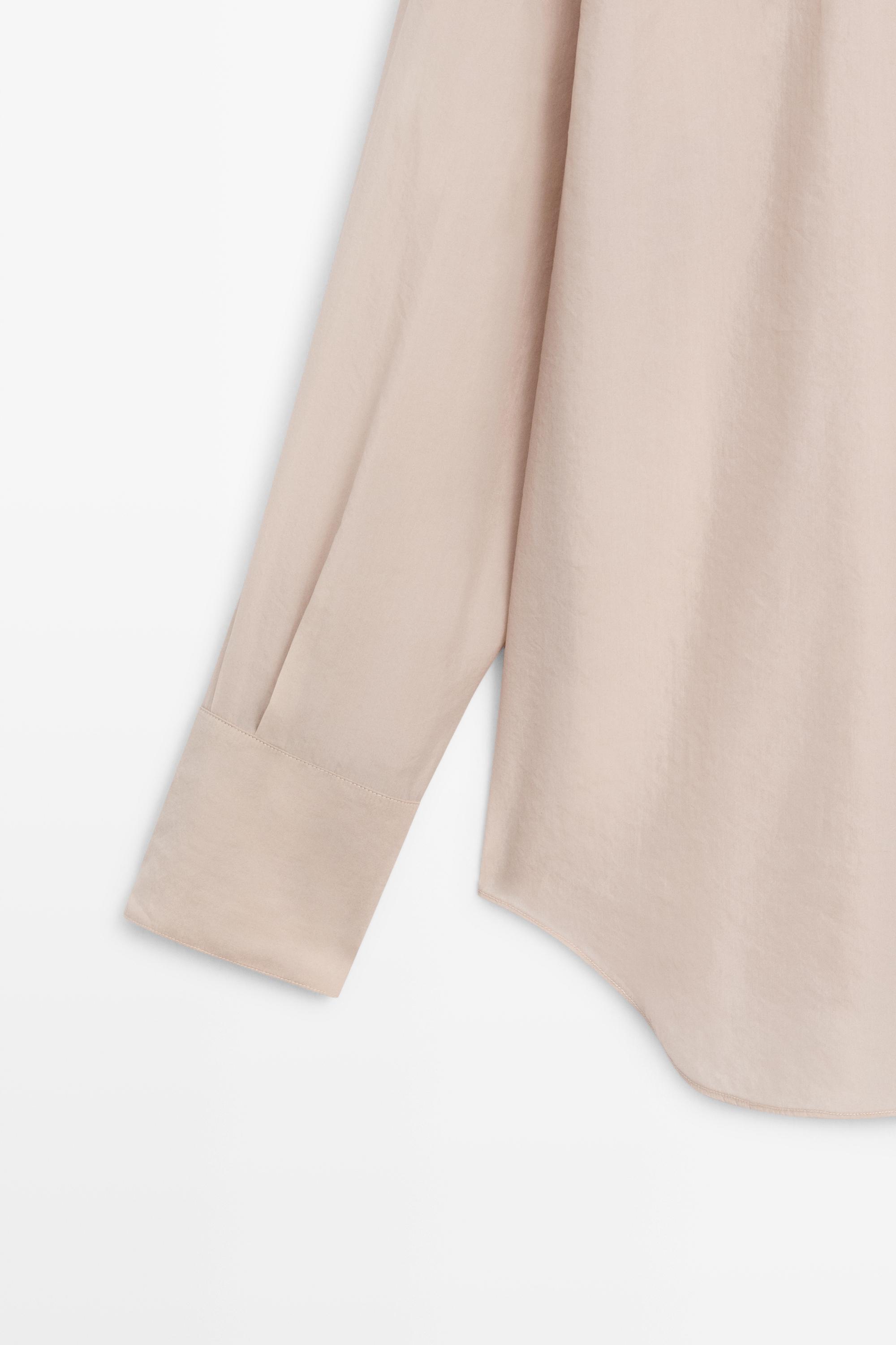 Semi-sheer flowing shirt - STUDIO